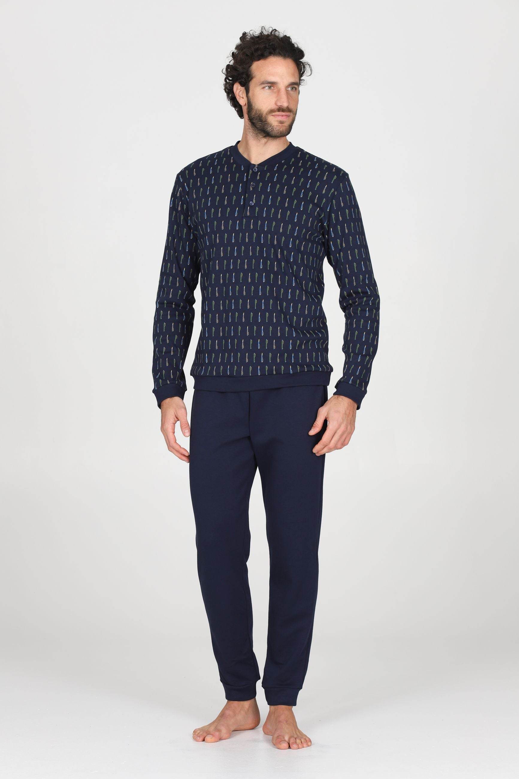 Pigiama Serafino Uomo Nogara JAL422 Julipet - evabiancheria